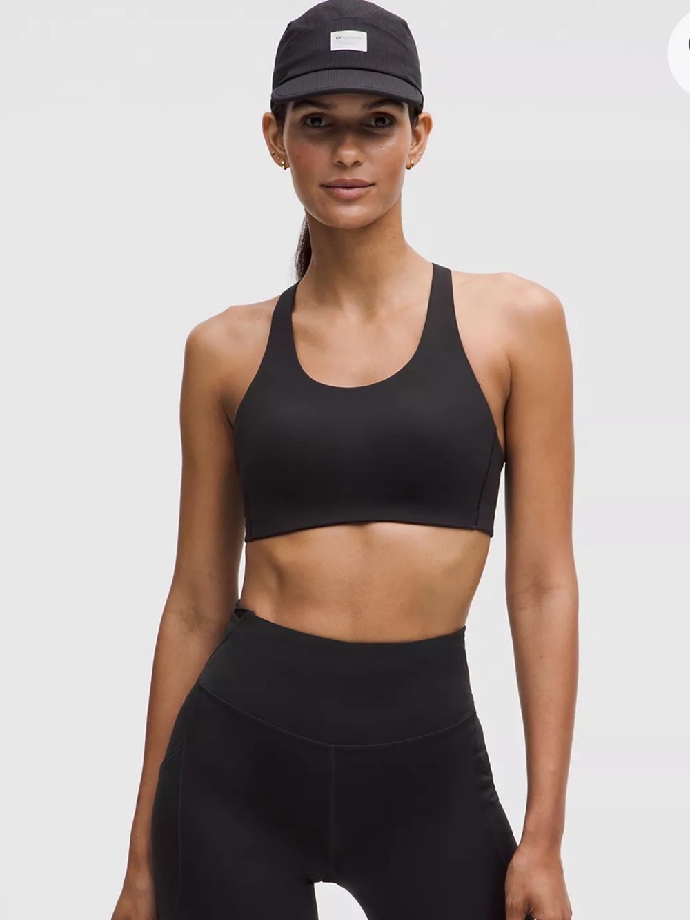 lululemon Black Energy High Support Sports Bra 36DD NWT